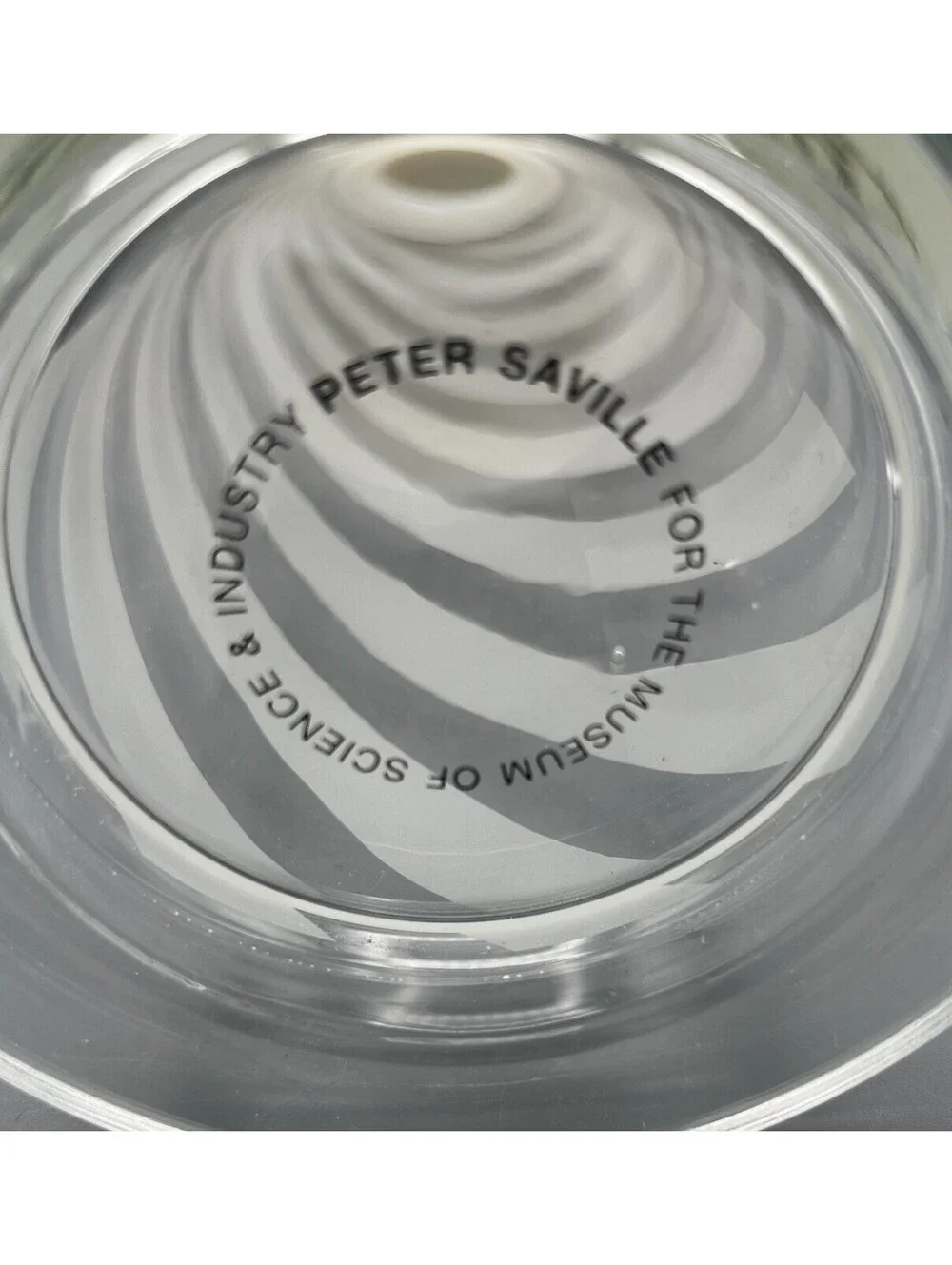 Peter Saville MSI Glass Flask/Vase Hacienda Hazard Stripes Factory Records UK